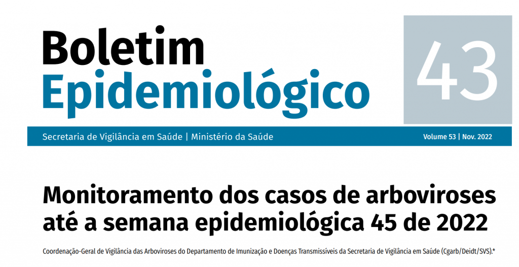 O Boletim epidemiológico do Ministério da Saúde indica aumento nos casos de dengue, chikungunya e zika no país