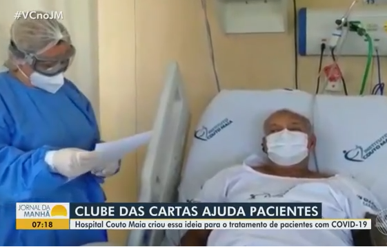 Rede Bahia faz matéria sobre o Clube das Cartas dos pacientes do ICOM