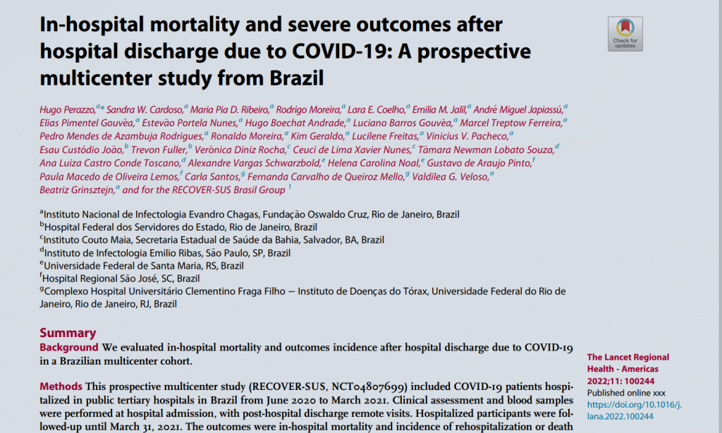 Revista britânica The Lancet publica artigo científico sobre Covid-19 produzido com a participação de pesquisadores do ICOM